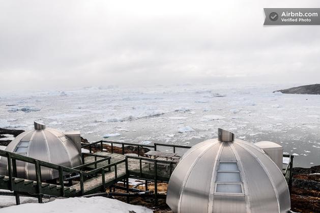 Te huur op Airbnb, deze igloo op Groenland